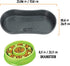 Non-Skid Pet Bowl Tray with 2 Slow Down Bowls Set - For Small to Medium Dogs