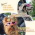 Enjoying Dog Goggles for Small Breed, UV Protection Sunglasses, Windproof, Dustproof, Adjustable Straps, Pink