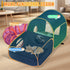 2-Linked-Enclosed Portable Cat Playpen with Surround Tunnel, Areas, Ideal Cat Tent Outdoor or Cat Playpen for Indoor