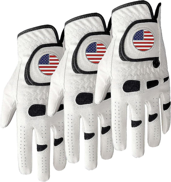 Amy Sport Golf Gloves Men Left Hand Right Handed Golfer 3 Pack