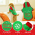 HYLYUN Puppy Christmas Outfit 2 Packs, Small Dog Santa Claus Suit Hoodies for Small Dogs and Cats