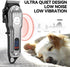 Trimmer,Rechargeable Dog Grooming Kit for Heavy Thick Hair&Coats,Low Noise Dog Hair Cordless Pet Shaver with Stainless