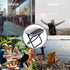 QTYSFE 2026 Portable Stool, Pocket Chair Fishing Stool, Large Size Adjustable Shoulder Strap Folding Stool, New