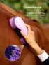 7 Set Harrison Howard Horse Grooming Kit, Piece Horse Brush with Curry Comb, Hoof Pick, Sweat Scraper & Bag Purple