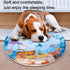 ZHAKKE 100 100 cm Thickened Water Sensory Playmat for Cats x Round Sensor Cat Bed Cooling Mat for Pets Playing Sleeping