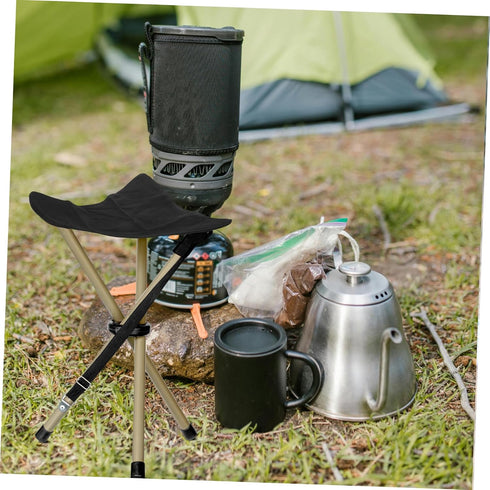 Lightweight Foldable Camping Stool - Triangular Design for Outdoor Use