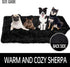 LOCHAS Luxury Fluffy Dog Blanket, Extra Soft Sherpa Fleece Pet Blankets for Dogs Cats, 30''x40'' Black