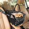 Kfonla Center Console Dog Car Seat, Portable Pet Cat Puppy Booster Armrest Carseat,