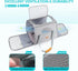 Morpilot Portable Cat Carrier, Soft-Sided for Medium Cats and Puppies up to 15lbs, Airline Approved, Light Gray