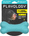 Playology Dog Toys, Dual Layer Bone Chew Toy for Dogs, Jumbo Peanut Butter Scented, Non-Toxic Materials