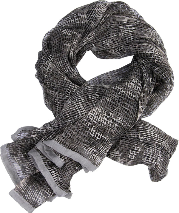 LOOGU Camouflage Netting | Tactical Mesh Camo Scarf for Wargame and Outdoor Activities