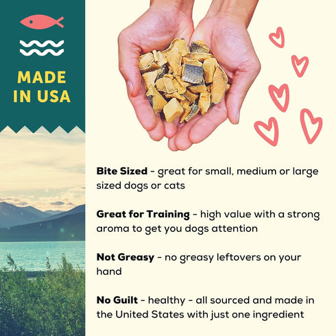 A BETTER TREAT Freeze Dried Wild Caught Salmon, Organic Grass Fed & Finished Pasture Raised Beef, Organic Chicken Dog