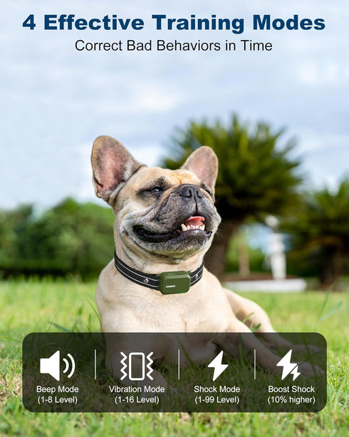 Jugbow Dog Shock Collar, 3300FT Training Collar with Remote, Innovative IPX7 Waterproof with 4 Training Modes,