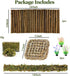 Hammock,Reptile Hermit Crab Accessories, Hermit Crab Climbing Toys,Flexible Moss Pole with Wood Bridges Reptile Tank