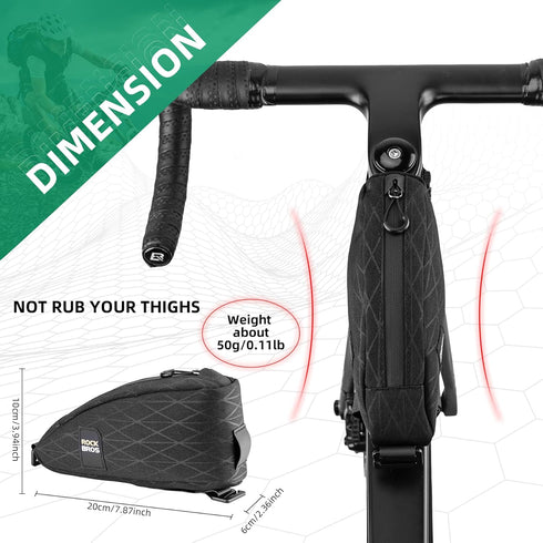 ROCKBROS Bike Triangle Bag - Waterproof Bike Frame Bag for Cycling Accessories - 3 Pieces Combi for Mountain Road Bike