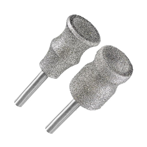 Diamond Rotary Pet Nail Grinder Bits - 2PCS Replacement Head for Dog Nail Care, 1/8" Grinder Wheel