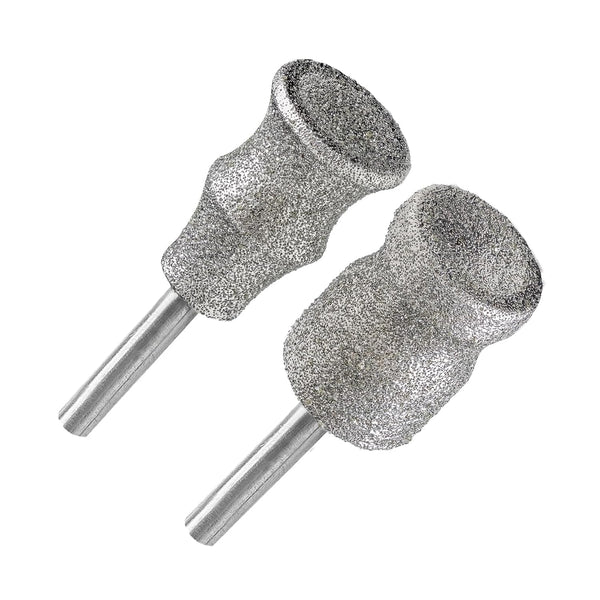 Diamond Rotary Pet Nail Grinder Bits - 2PCS Replacement Head for Dog Nail Care, 1/8" Grinder Wheel