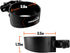 Ibera Bike Handlebar Cup Holder, Black with Multi-Way Mount for Commuters and Road Bike