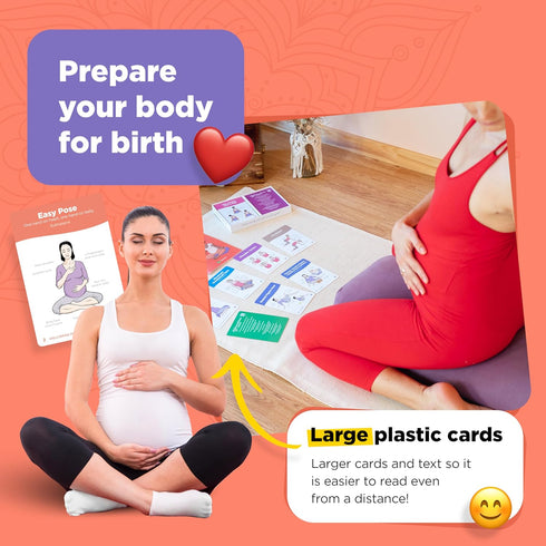 Set WorkoutLabs Prenatal Yoga & Ayurveda Cards Healthy and Conscious Pregnancy Guide with Ancient Wisdom in a Modern