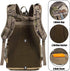 Hunting Backpack - Outdoor Daypack for Bow or Rifle with Rain Cover, Green