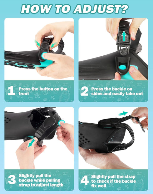 Set, Viginsul Mask Fins Snorkeling Gear for Adults, Full Face Snorkel Mask & Adjustable Swim Fins Snorkel Panoramic