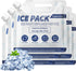 Reusable Ice Packs for Cooler: Long Lasting Cold Freezer Packs for Lunch Bags, Prevent Frostbite for Camping Gear