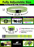 FREEMOVE Reflective SASH with 2 Bands or Reflective Runners Waist Belt with 4 Arm Bands for Visibility & Safety
