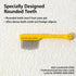 2-Piece Set Pet Face Grooming Kit, Curved Tear Stain Comb with Fine Teeth, Round-Tip Safety Scissors, Cat Ear Design