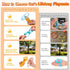8 BABORUI Cat Toy Disc Launcher, Rechargeable Interactive Cat Fetch Toy Launcher with Flying Discs, Flying Enrichment