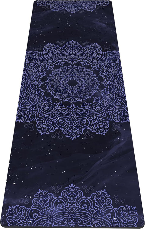nuveti Extra Thick TPE Yoga Mat - Non Slip Fitness Exercise Mat with Carrying Bag, 72"x24" for Yoga & Pilates