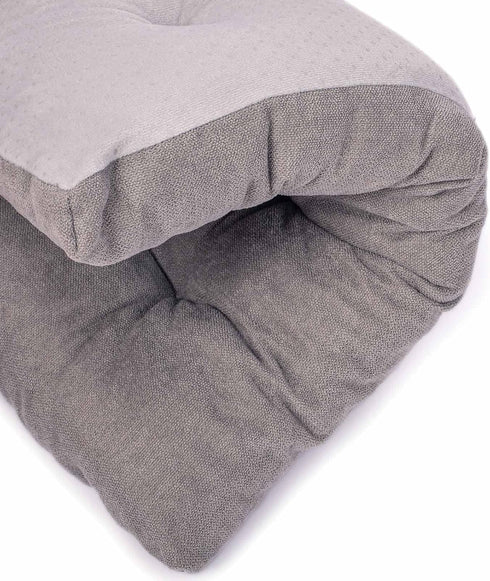 Dog Bed for Small Medium Dogs and Cats, Large Washable Pet Beds for Crate (36L x 23W in, Grey)