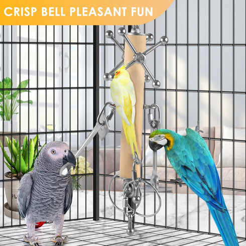 KATUMO Parrot Pull Spoons & Spinning Toys for Birds
