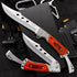 MADSABRE Tactical Folding Knife with Sheath, 12.7-in Long Blade, Rosewood Handle, Outdoor Pocket EDC Hunting Tool