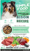 Simple Food Project Bison Recipe, Freeze Dried Raw Food for Dogs, 24 oz