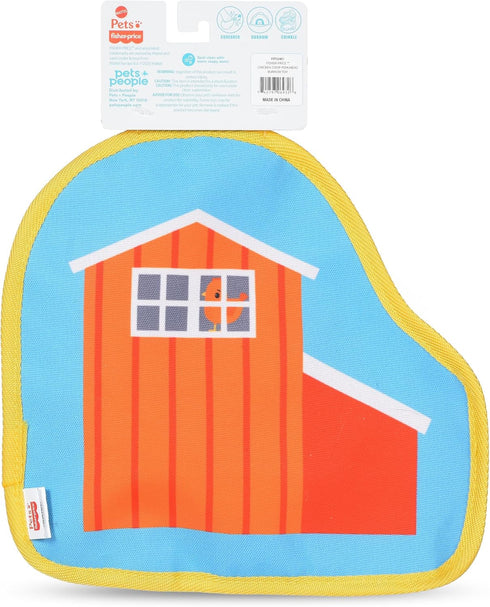 Fisher-Price Inspired Plush Chicken Coop Dog Toy - Peek-a-Boo Burrow Style