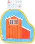 Fisher-Price Inspired Plush Chicken Coop Dog Toy - Peek-a-Boo Burrow Style