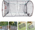 3pcs 25cm Toddmomy Foldable Fishing Net Cage with Nylon Mesh Portable Collapsible Crayfish and Shrimp Trap for Minnow