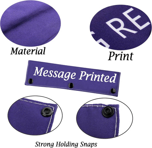 Dog Reactive Leash Sleeve - Nervous Dog Leash Wrap with Reactive Dog Patch