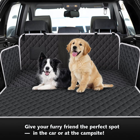 Meolsaek Dog Car Seat Cover for Back Seat, Non-Slip Backseat Cover for Dogs in Car, with Mesh Window Scratch Proof