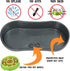 Non-Skid Pet Bowl Tray with 2 Slow Down Bowls Set - For Small to Medium Dogs