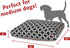 Black Links Medium Rectangle Indoor Outdoor Pet Dog Bed - Removable Washable Cover by Majestic Pet Products
