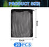 20pcs Aquarium Filter Media Bags 8x6inch Fine Mesh Bags Reusable Filter Bags with Plastic Zipper for Biospheres,Ceramic Rings(Black)