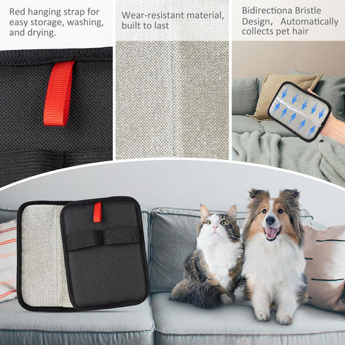 Obfuscate Pet Hair Removal Glove for Cats & Dogs - Eco-Friendly & Reusable Tool