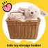 GRANNY SAYS Kids Bike Basket, Small Wicker Front Bicycle Basket for Boys and Girls, 9¾" x 7" x 6"