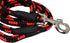 Dogs My Love 6ft Long Braided Rope Dog Leash, Red with Black, Large (1/2" Diam)