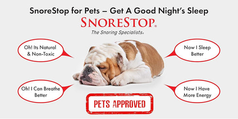 Snore Stop for Pets, 40 Sprays, Natural Anti-Snoring Solution, Snore Relief for Dogs Cats, Stop Snoring Aid, Sleep