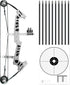TIETHEKNOT Set Archery Bow Left and Right Hand Compound Bow Hunting Bow Metal Material Catapult RH/LH for Practice