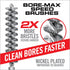 Real Avid Bore-Max Bore Brush, Bronze Gun Brush for Fast Gun Cleaning, Nickel Plated Barrel Brush
