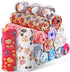 Chumia 18 Pcs Fleece Pet Blanket, Soft Warm Sleep Mat, Cute Puppy Supplies, 30 x 20 Inch Bed Blankets for Dog Cat