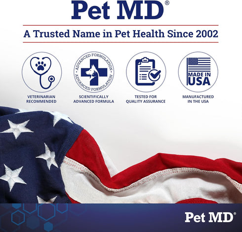 Pet MD Hydrocortisone Spray for Dogs, Cats, Horses - 4 oz Itch Relief Spray & Hot Spot Treatment for Irritated Dry